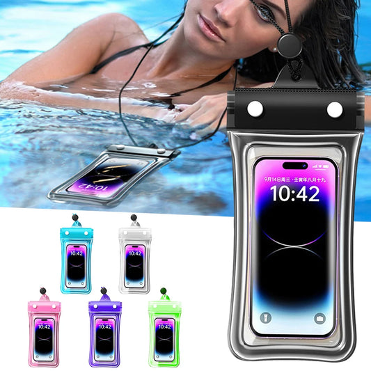 Floating Waterproof Phone Pouch Universal Water Resistant Phone Case Px8 Cellphone Dry Bag Essential For Outdoor Water Sport Peaceful Pleasures Health and Wellness