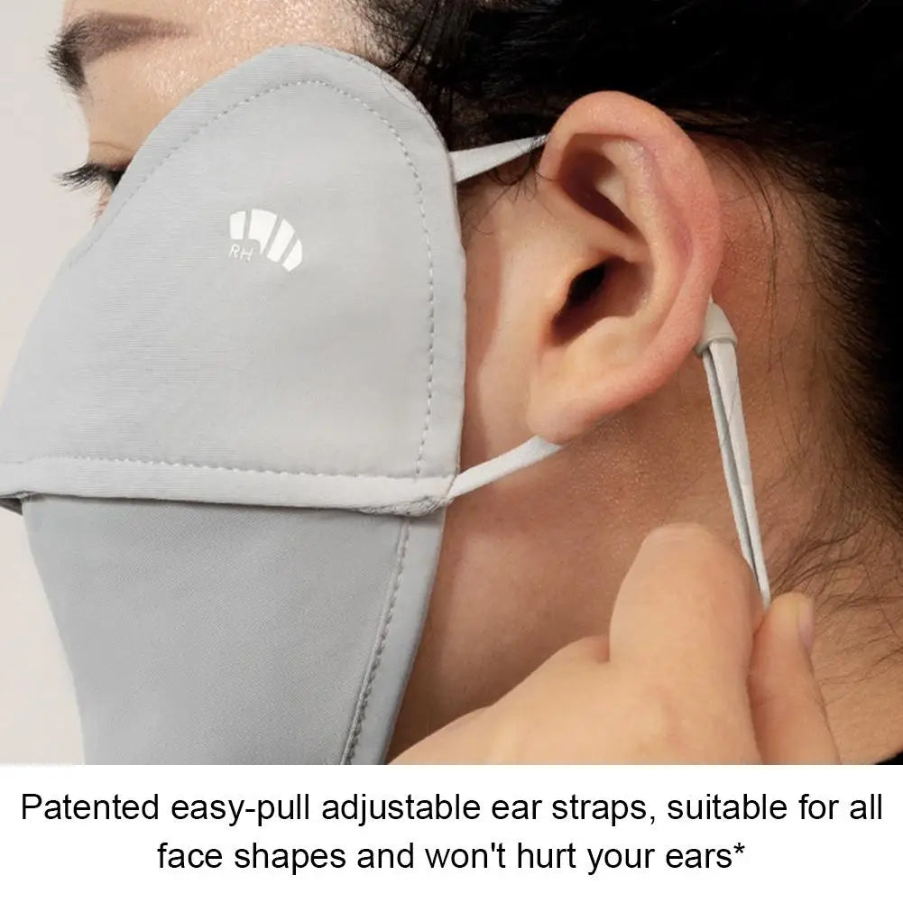 3DProtection Face Mask,Breathable Cooling Mask for Women,Eye Corner UV Protective Washable Face Shield for Outdoor Cycling Golf Peaceful Pleasures Health and Wellness