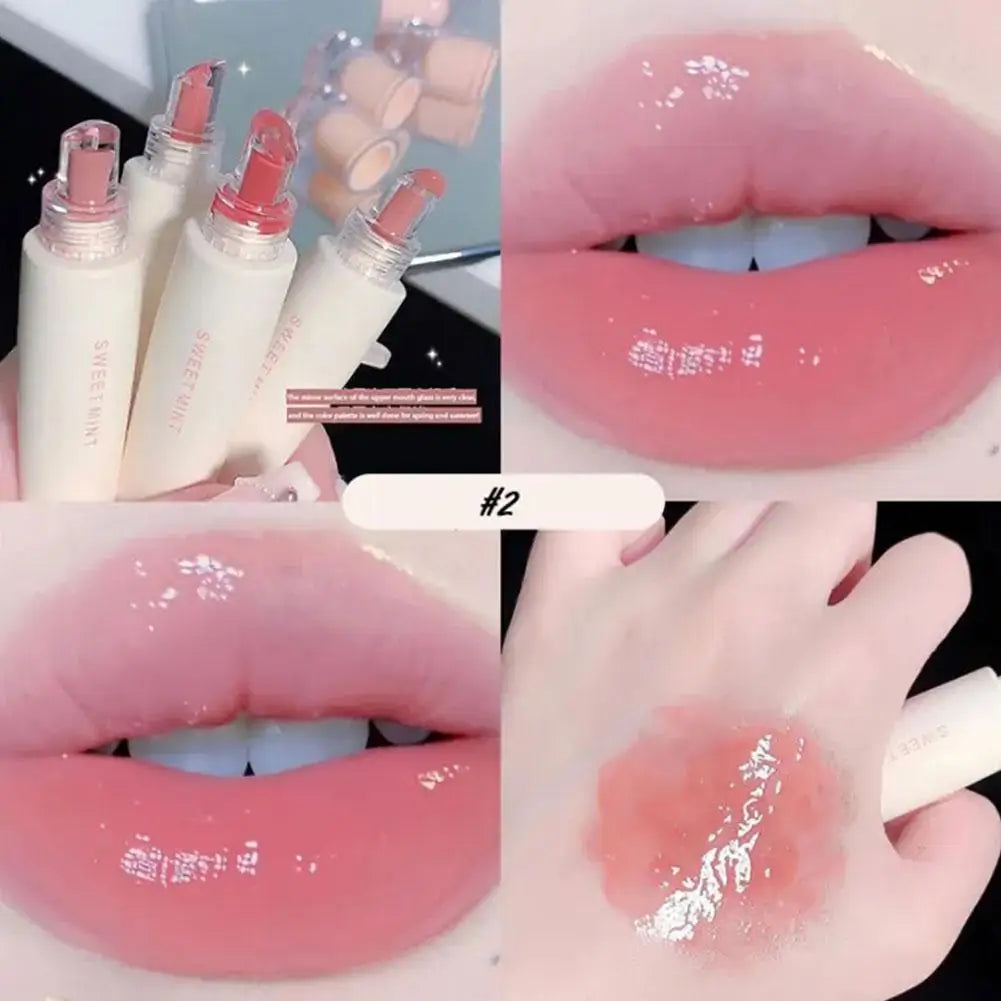 Hydrating Jelly Lip Gloss – Mirror Glass Finish Tinted Lip Balm | Long-Lasting Waterproof Plumping Lip Glaze | CPNP Certified 4 Shades Peaceful Pleasures Health and Wellness