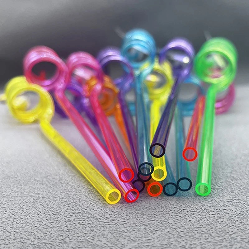 8pcs Halloween Straw Reusable Pumpkin Spiral Plastic Straw Kids Baby Birthday Party Decorations Supplies Drinking Straws Peaceful Pleasures Health and Wellness