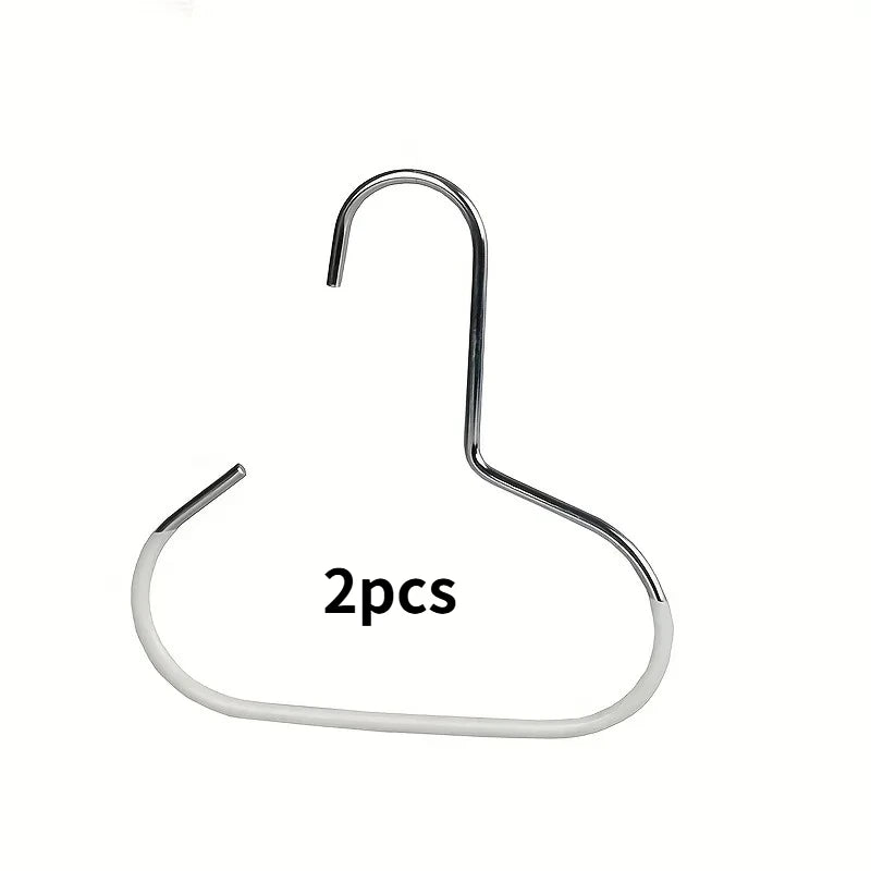 Storage Artifact Hook Hanger Suitable for Hats Tie Scarves Bags Multifunctional Display Stand Strong Load Support No Deformation Peaceful Pleasures Health and Wellness 2pcs White