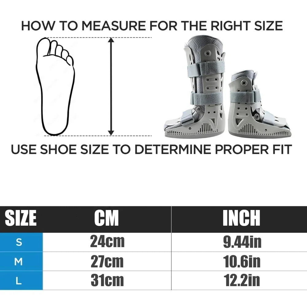 Inflatable Walking Boot,Air Cam Walker Fracture Boot Orthopaedic Boot for Sprained,Air Walker Brace for Broken Foot Achilles Peaceful Pleasures Health and Wellness