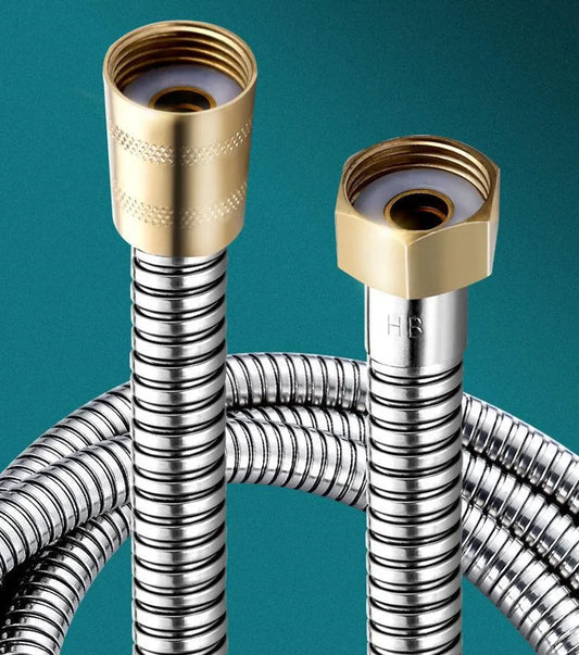 Flexible Shower Hose 1.5/2/3M Brass Head Stainless Steel Flexible Shower Hose Oasis Select