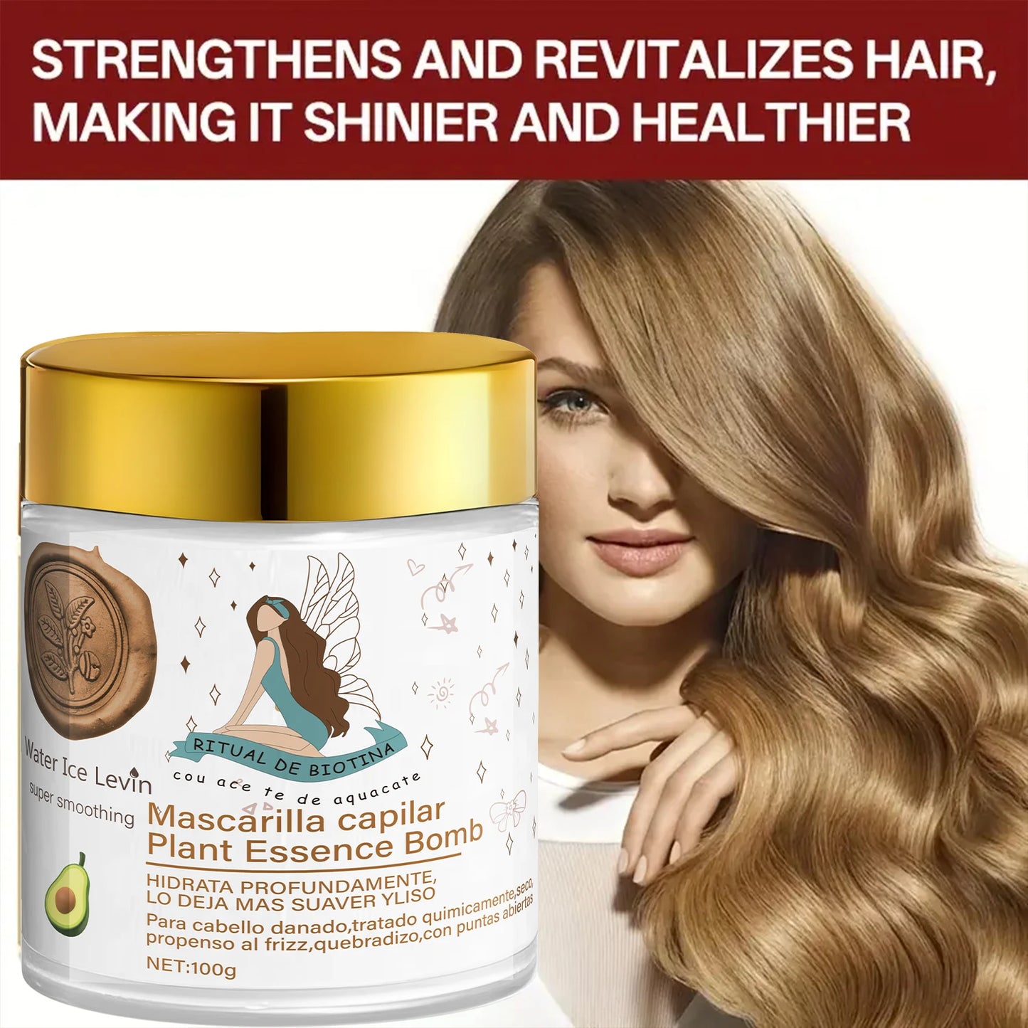 Plant-Based Hair Mask – Moisturizing & Repairing | Silky Shine Hair Mask Treatment Peaceful Pleasures Health and Wellness