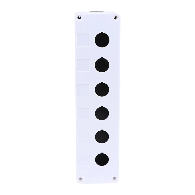 New 22mm Installation Aperture Waterproof Dust-proof LA38Lay 37X B2 Button Switch Control Box 1/2/3/4/5 Hole Height 65mm Peaceful Pleasures Health and Wellness 6 Hole as pic White