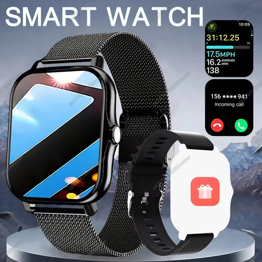 HW12 Smart Watch 1.83" Bluetooth Call Fitness Tracker | Android iOS Smartwatch Peaceful Pleasures Health and Wellness
