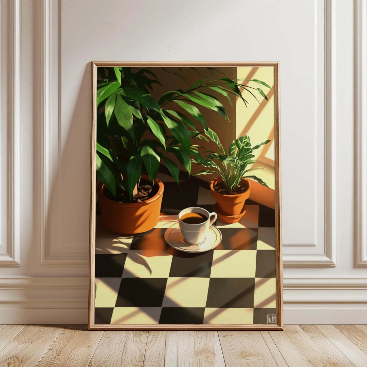Retro Coffee Canvas Wall Art | Minimalist Kitchen Poster