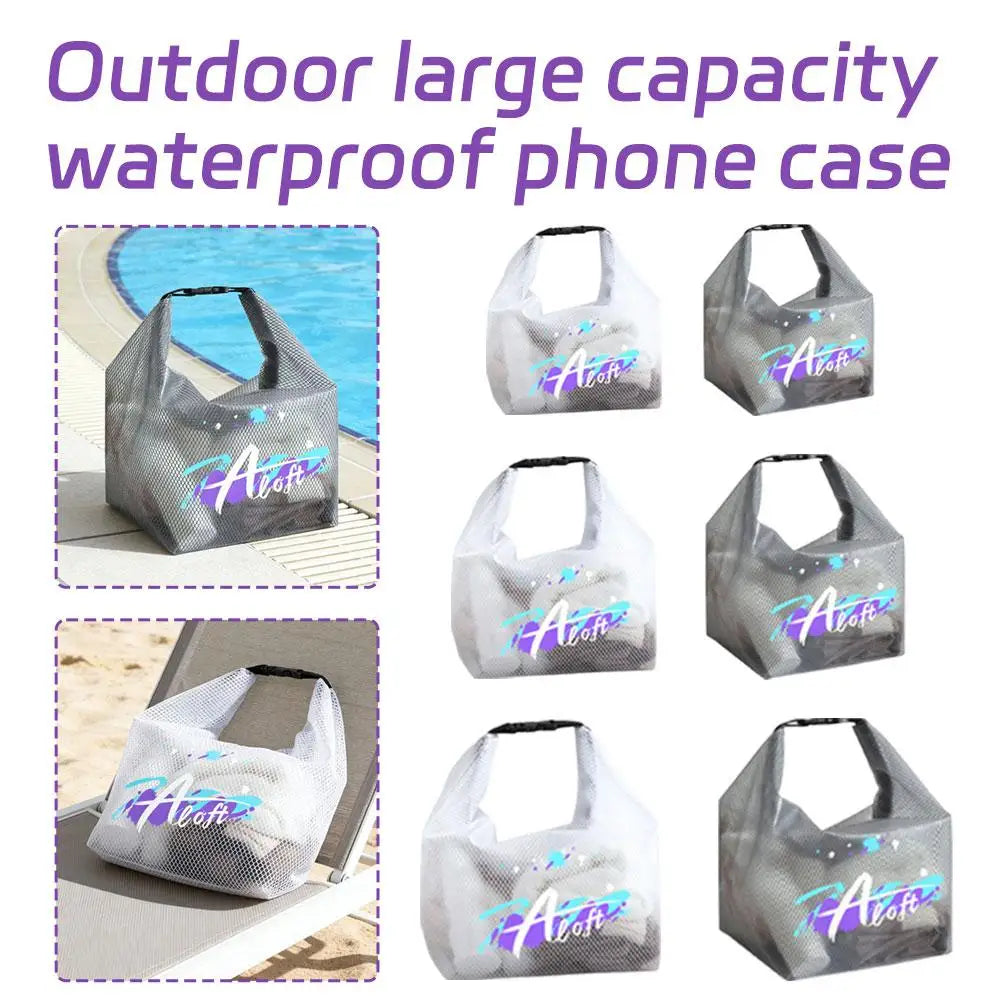 New Large Capacity Outdoor Swimming Bag Waterproof Beach Bag Handheld Travel Bag Cosmetic Storage Portable Travel Use Bags Peaceful Pleasures Health and Wellness