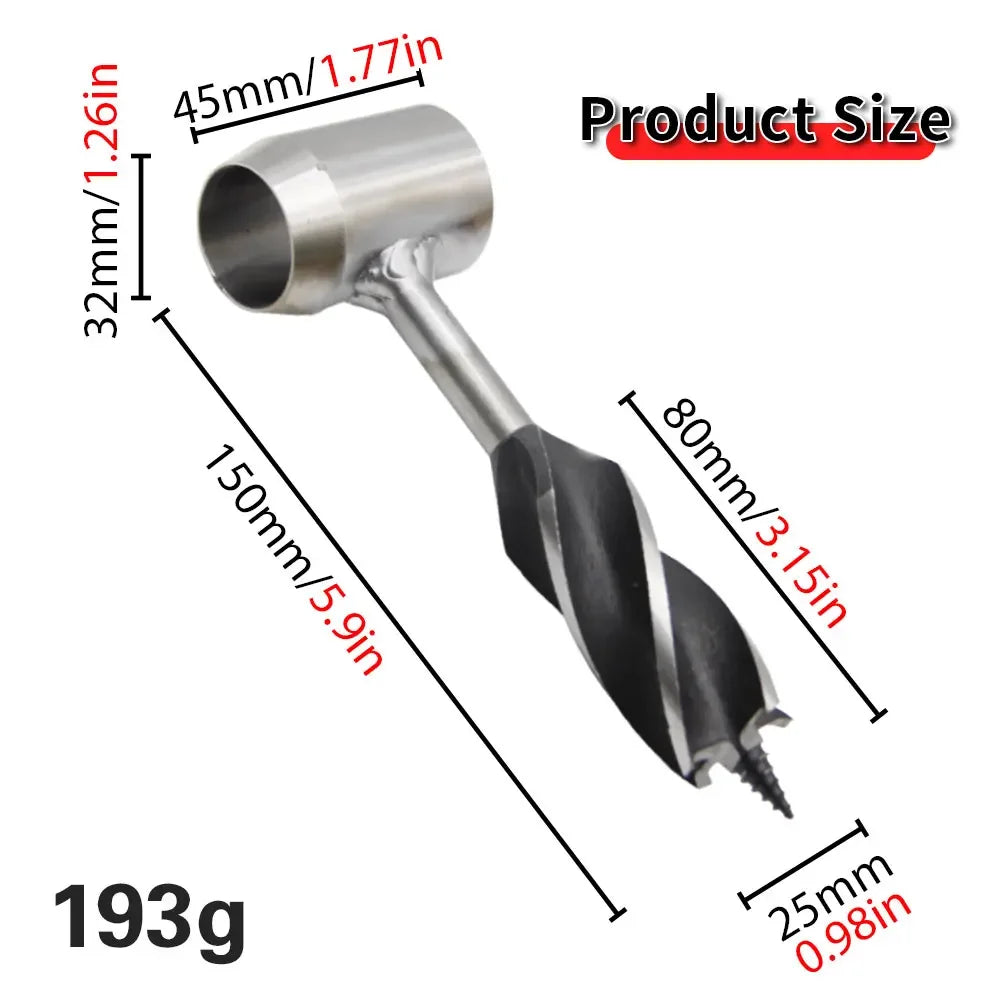 Outdoor Carpenter Drill Bits for Camping Survival Tools Drilling Holes Chopping Wood Accessories Four Blade Support Drill Bits Peaceful Pleasures Health and Wellness