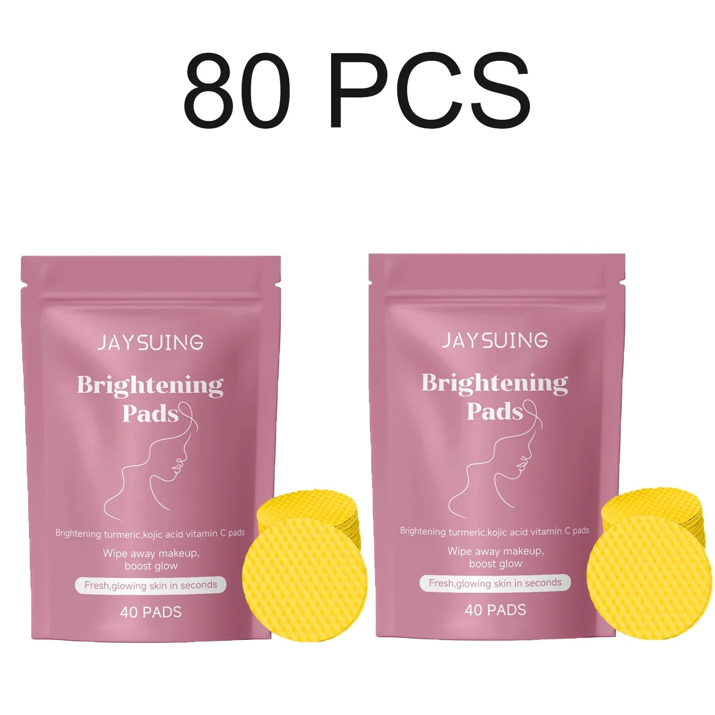 Turmeric Kojic Acid Brightening Cleansing Pads | Exfoliate & Glow