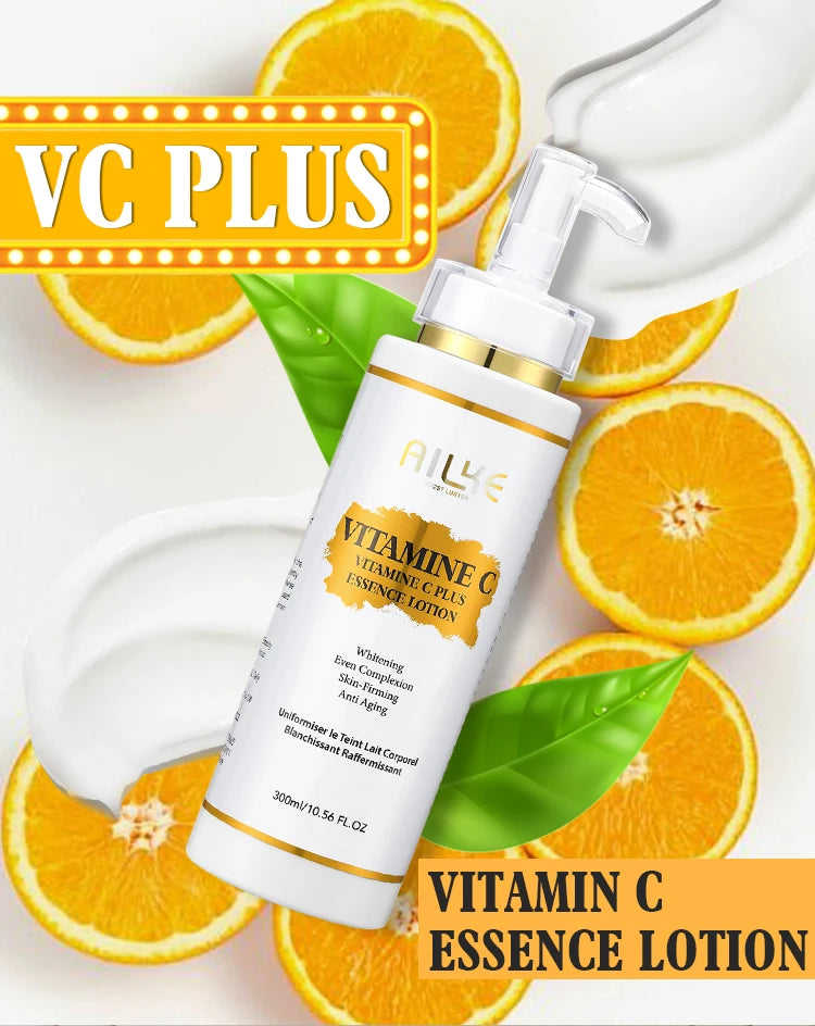 AILKE Vitamin C Brightening Set – Serum, Lotion, Cream & Soap