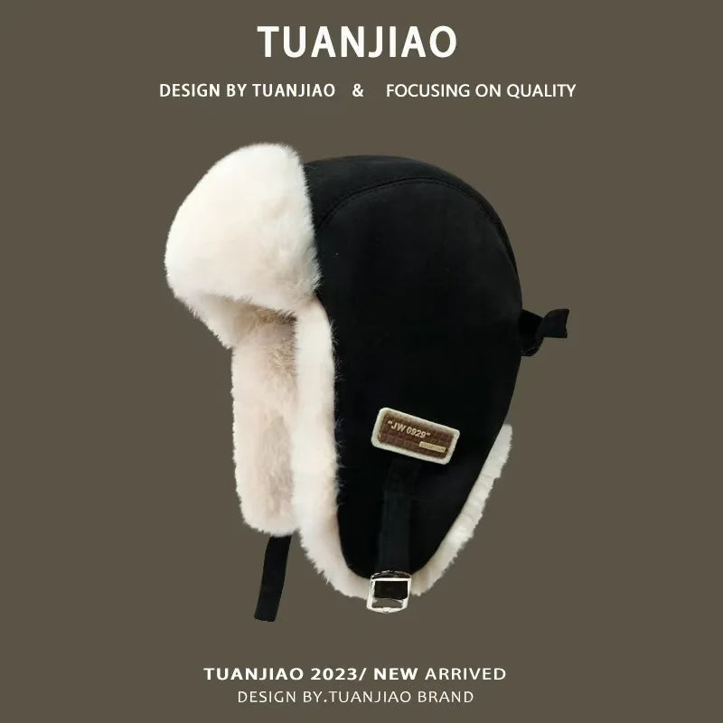 Winter Fleece Lei Feng Hat – Ear Protection Outdoor Cycling Cap
