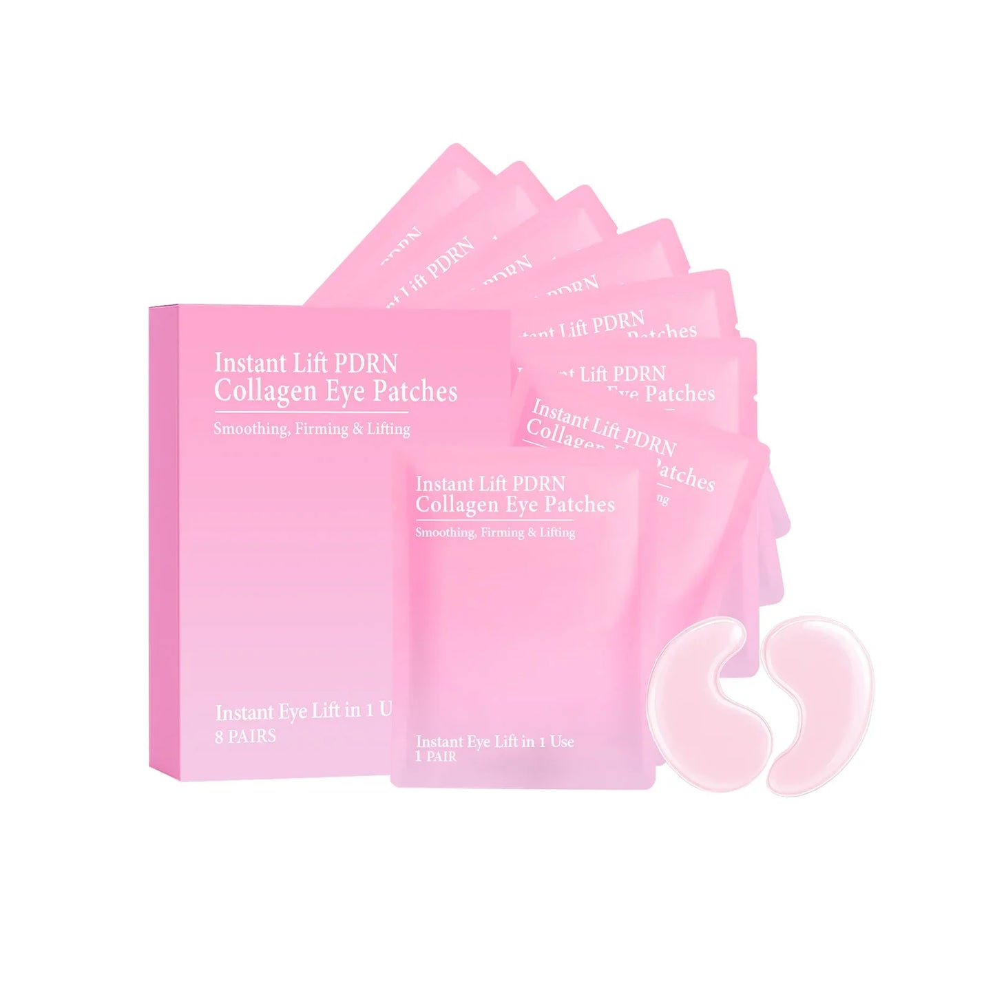 Collagen Hydrogel Eye Patches – Brighten & Firm | 8 pcs