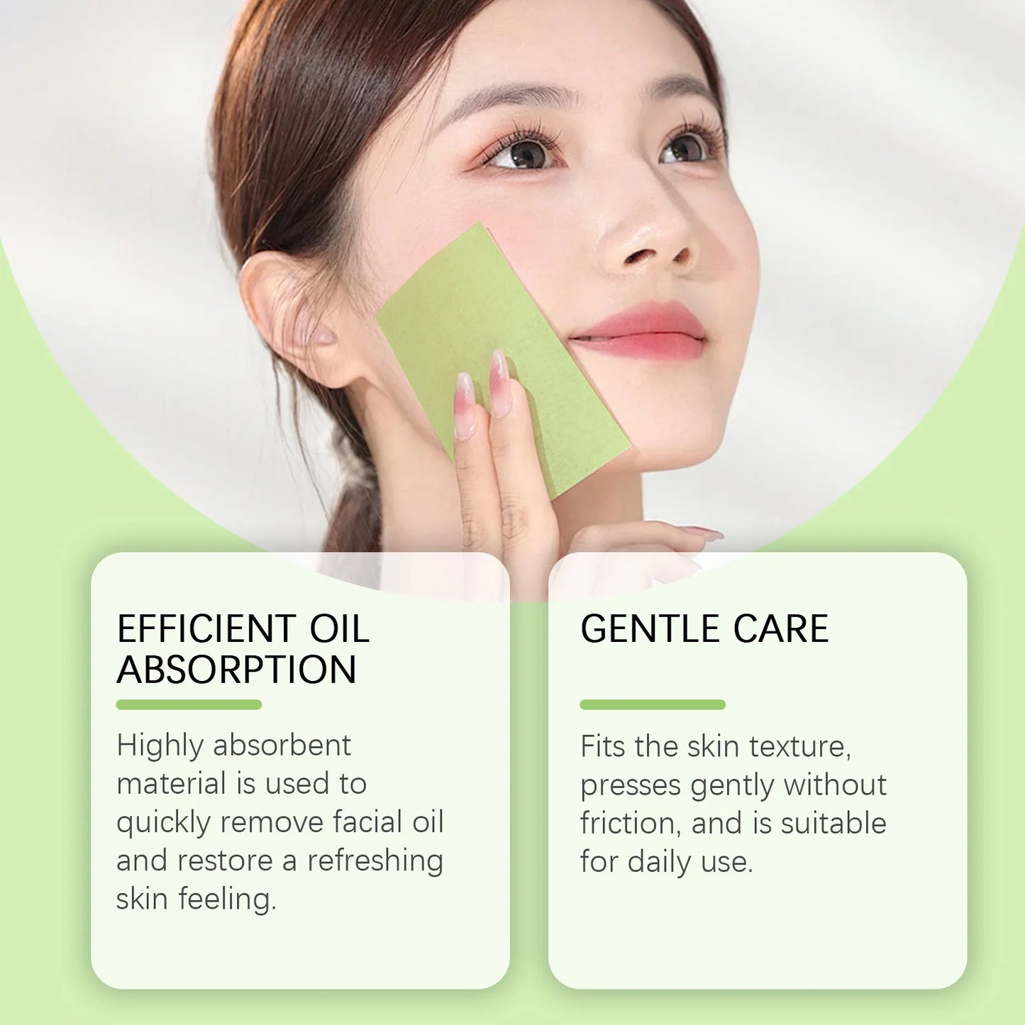 Green Tea Oil Blotting Sheets 100 Pcs – Oily Skin Control