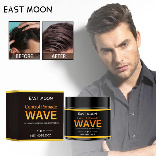 Men's Strong Hold Hair Wax – Water-Based, Natural Shine Men's Hair Wax Peaceful Pleasures Health and Wellness