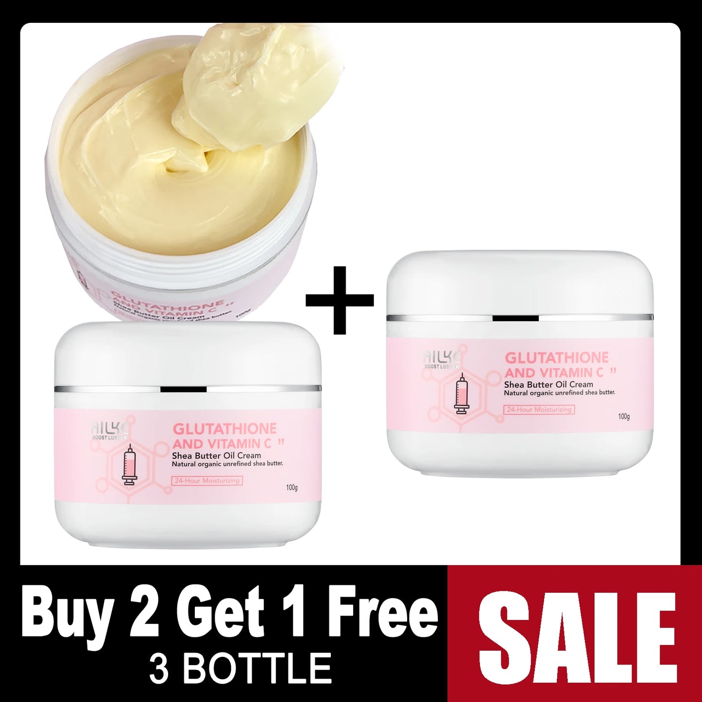 AILKE Glutathione & Vitamin C Shea Butter Cream 100ml