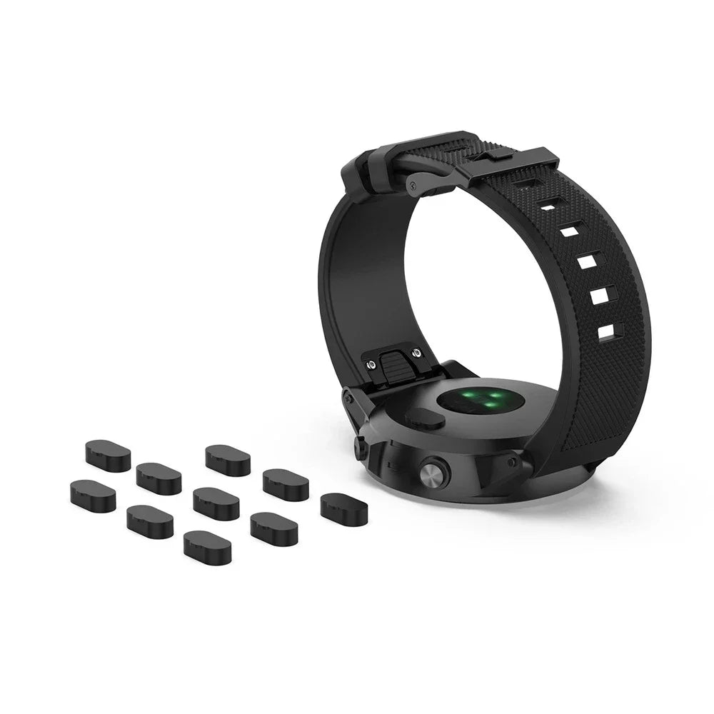 Silicone Dustproof Plug Charging Port Protector Cap For Garmin Fenix 7 7S 7X 6 6X 5 5S 5X Forerunner 965 955 265 255 245 Peaceful Pleasures Health and Wellness