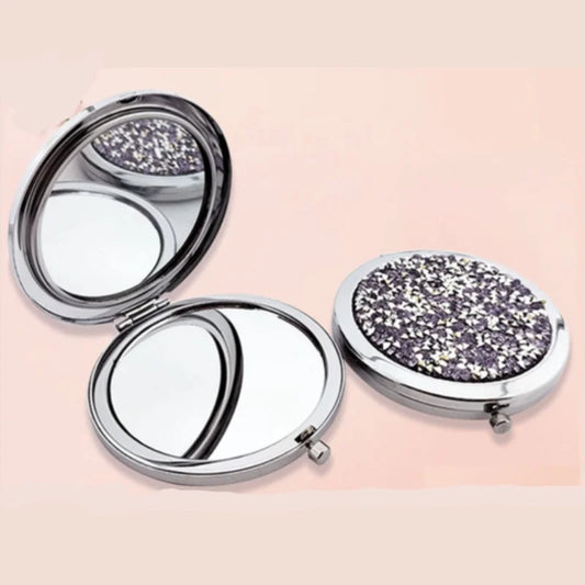 Mini Shiny Makeup Mirror Pocket Mirror Peaceful Pleasures Health and Wellness