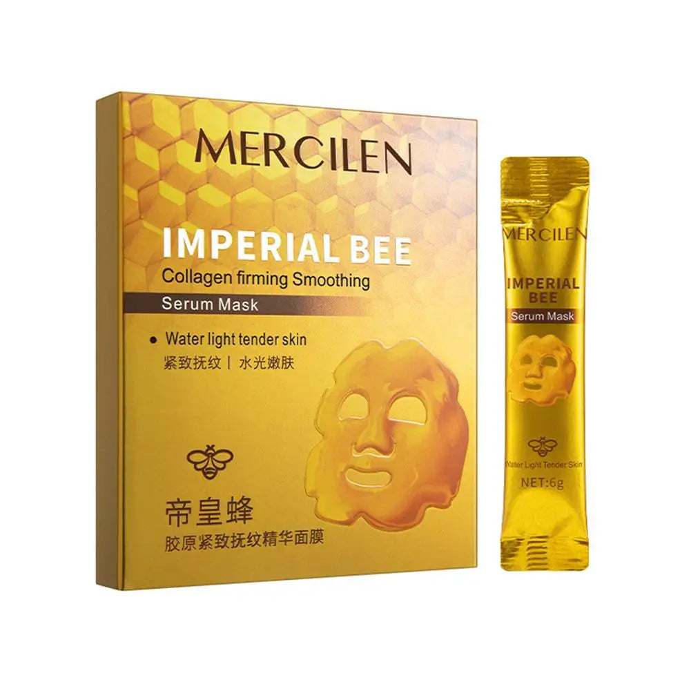 10pcs/Box Bee Peeling Facial Masks Deep Moisturizing Hydrating Peel-Off Face Mask Tearing Masks Peaceful Pleasures Health and Wellness 1 Box