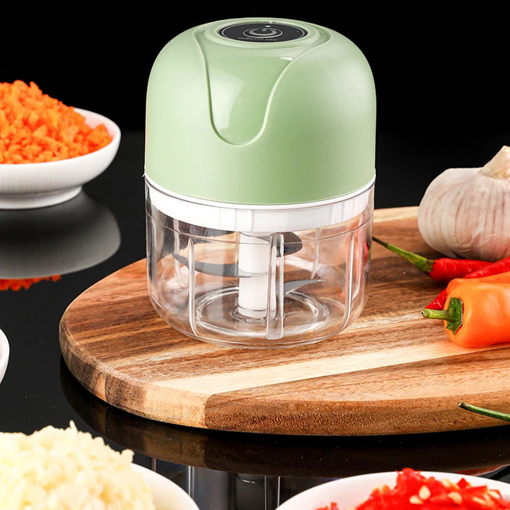 Electric Garlic Press And Ginger Masher One-Touch Operation For Effortless Chopping Space-Saving Countertop Organization Peaceful Pleasures Health and Wellness