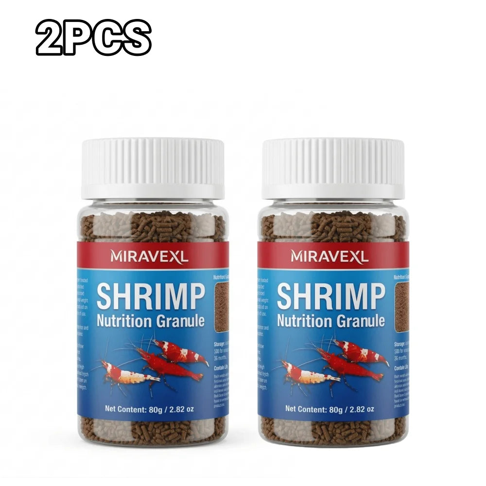 Color Enhancing Shrimp Food Nutritional Diet Aquarium Sinking Pellets Crayfish Crab Crystal Black Shell Cherry Bottom Feed Pet Peaceful Pleasures Health and Wellness 2PCS