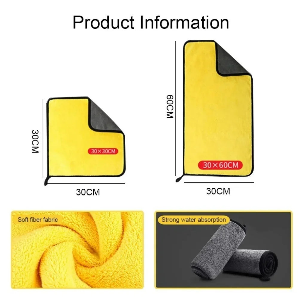 400GSM Double-Sided Microfiber Car Cloths | Auto Detailing
