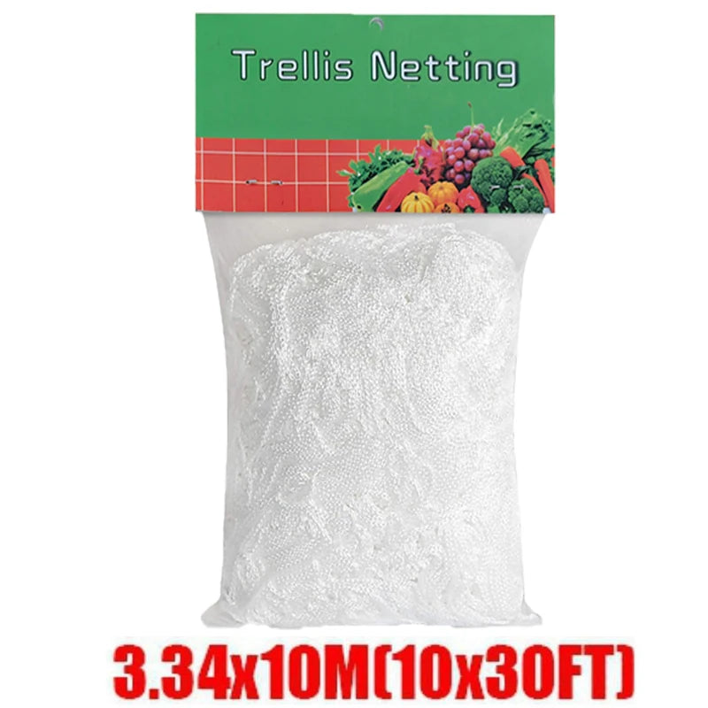 Garden Plant Trellis Netting – Square Mesh for Climbing Plants Plant Trellis Netting Peaceful Pleasures Health and Wellness 3.34x10M(10x30FT)