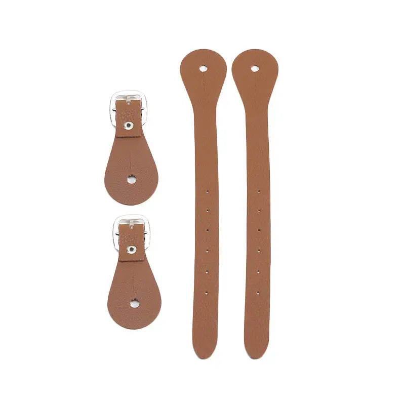 Equestrian Spur Straps Adjustable Leather Horse Riding Spur Straps with Buckle for Horse Riding Outdoor Equestrian Equipment Peaceful Pleasures Health and Wellness