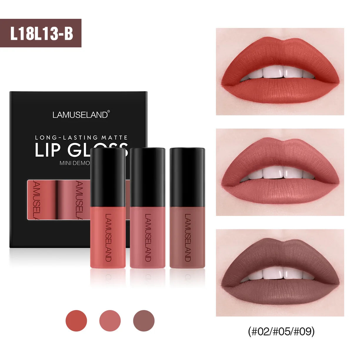 12-Color Velvet Matte Liquid Lip Gloss – Waterproof, Long-Lasting