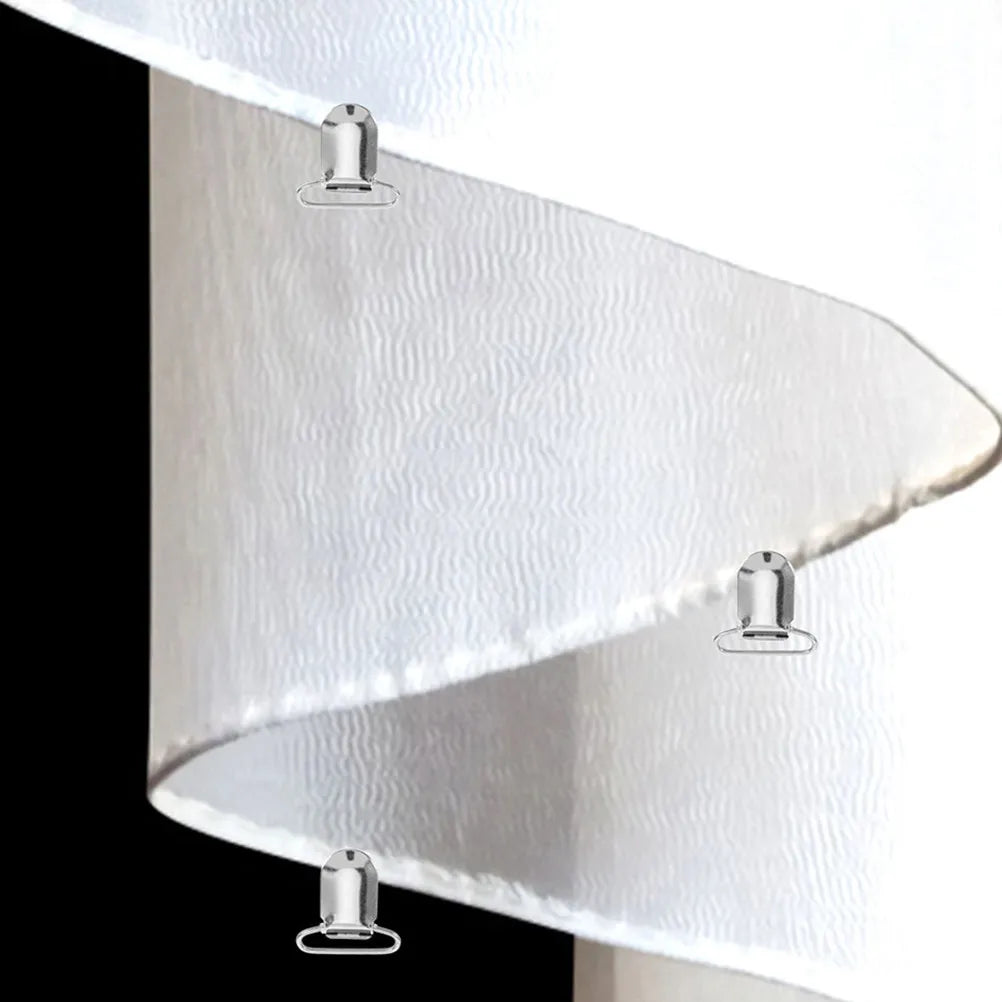 25Pcs Tablecloth Clips Heavy Duty Metal Holder Clips Sheet Fasteners Mattress Pad Cover Bed Sheet Grippers Sofa Cushion Peaceful Pleasures Health and Wellness
