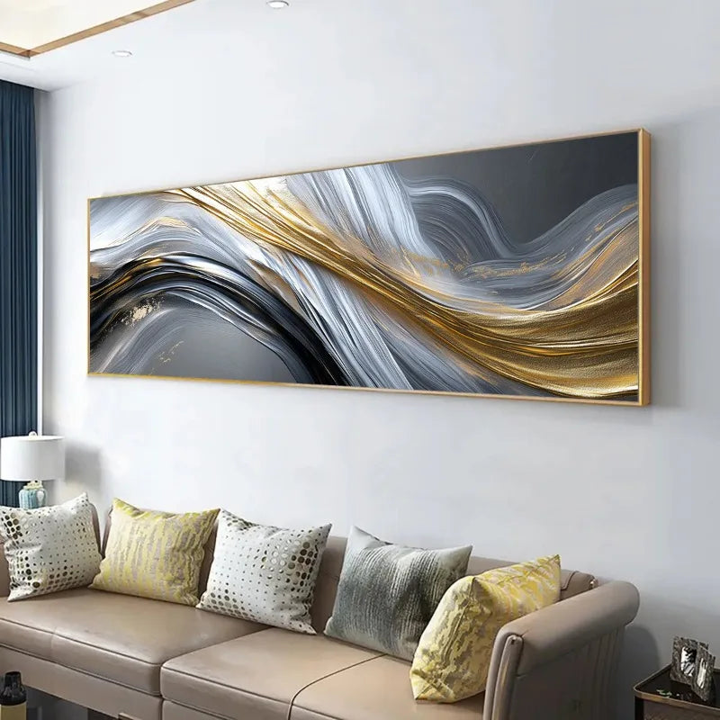 Abstract Streamline Canvas Wall Art | Modern Unframed Home Decor Canvas Wall Art Peaceful Pleasures Health and Wellness