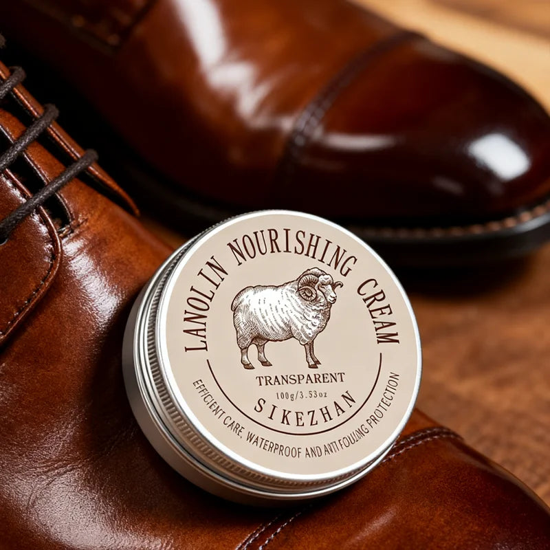 Lanolin Leather Shoe Cream – Polish, Conditioner & Waterproofer