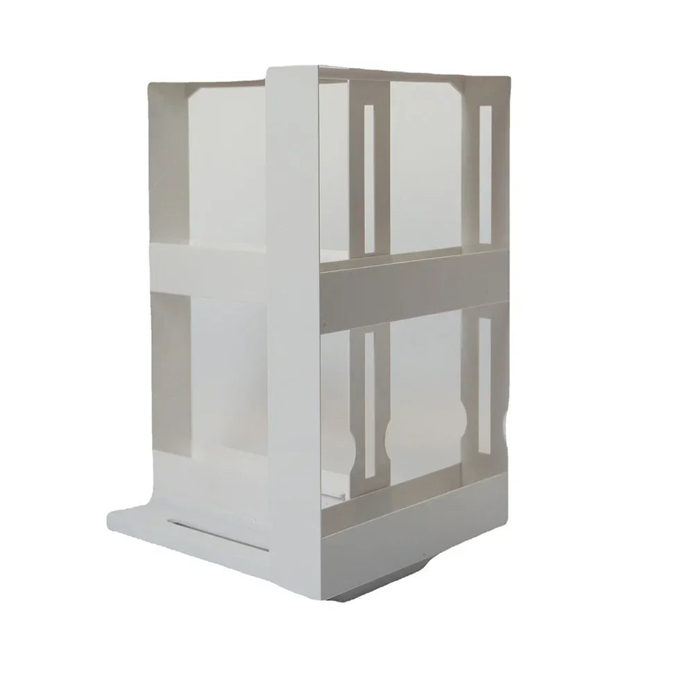 2-Tier Rotating Spice Rack – 90° Swivel Countertop Organizer