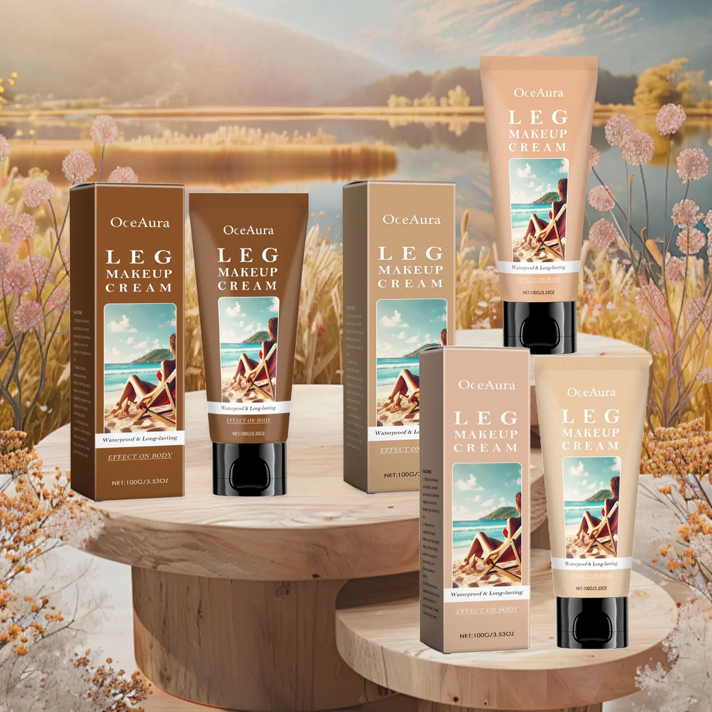 OceAura Leg Makeup Lotion – Waterproof Body Foundation