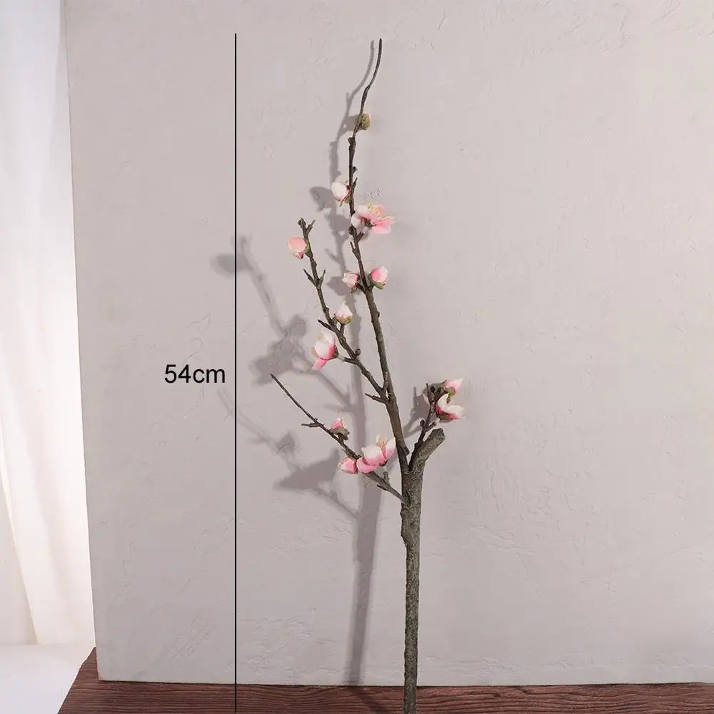 Silk Plum Blossom Branch Artificial Flowers | Home & Party Decor