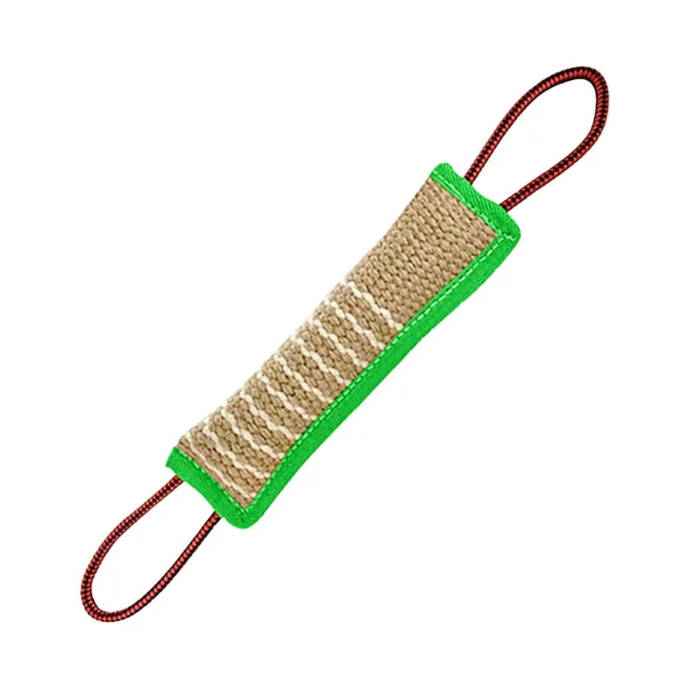 Dog Jute Bite Tug Toy with 2 Handles | Training & Play