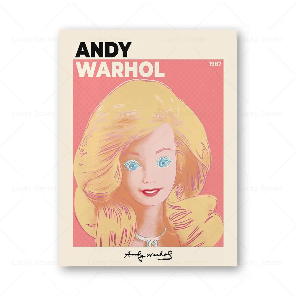 Andy Warhol Pop Art Canvas Poster Sunset Banana Tomato Soup Abstract Wall Art Modern Living Room Home Aesthetic Decor Peaceful Pleasures Health and Wellness 16 20x30cm Unframed
