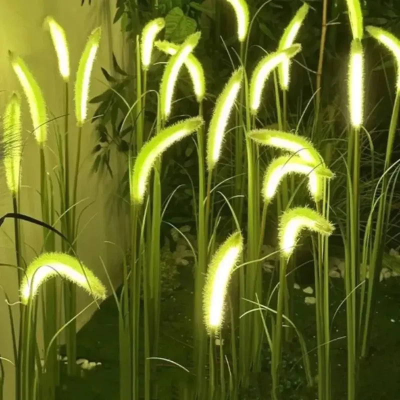 Solar Dog Tail Grass LED Lawn Lamp | Outdoor Garden Décor