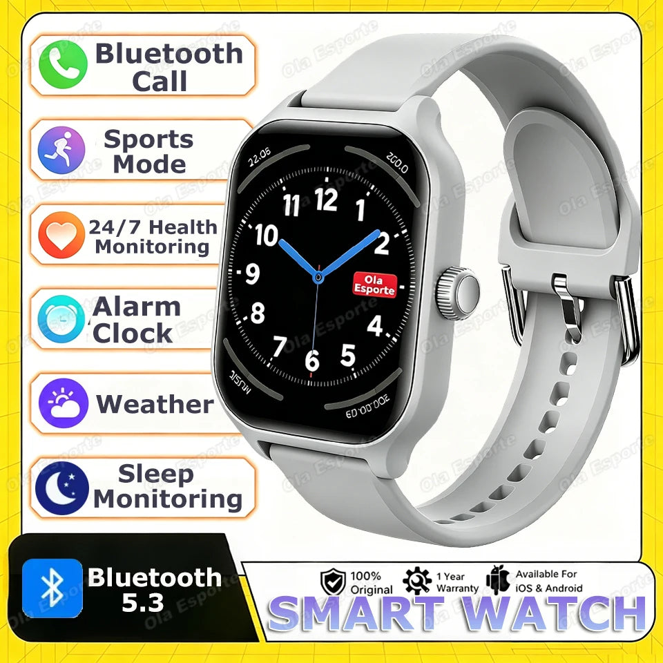 2026 New Men's Smart Watch Women's Gift Heart Rate Blood Oxygen Sports Fitness Watch Electronics Bluetooth Call Smartwatch HW12 Peaceful Pleasures Health and Wellness Grey