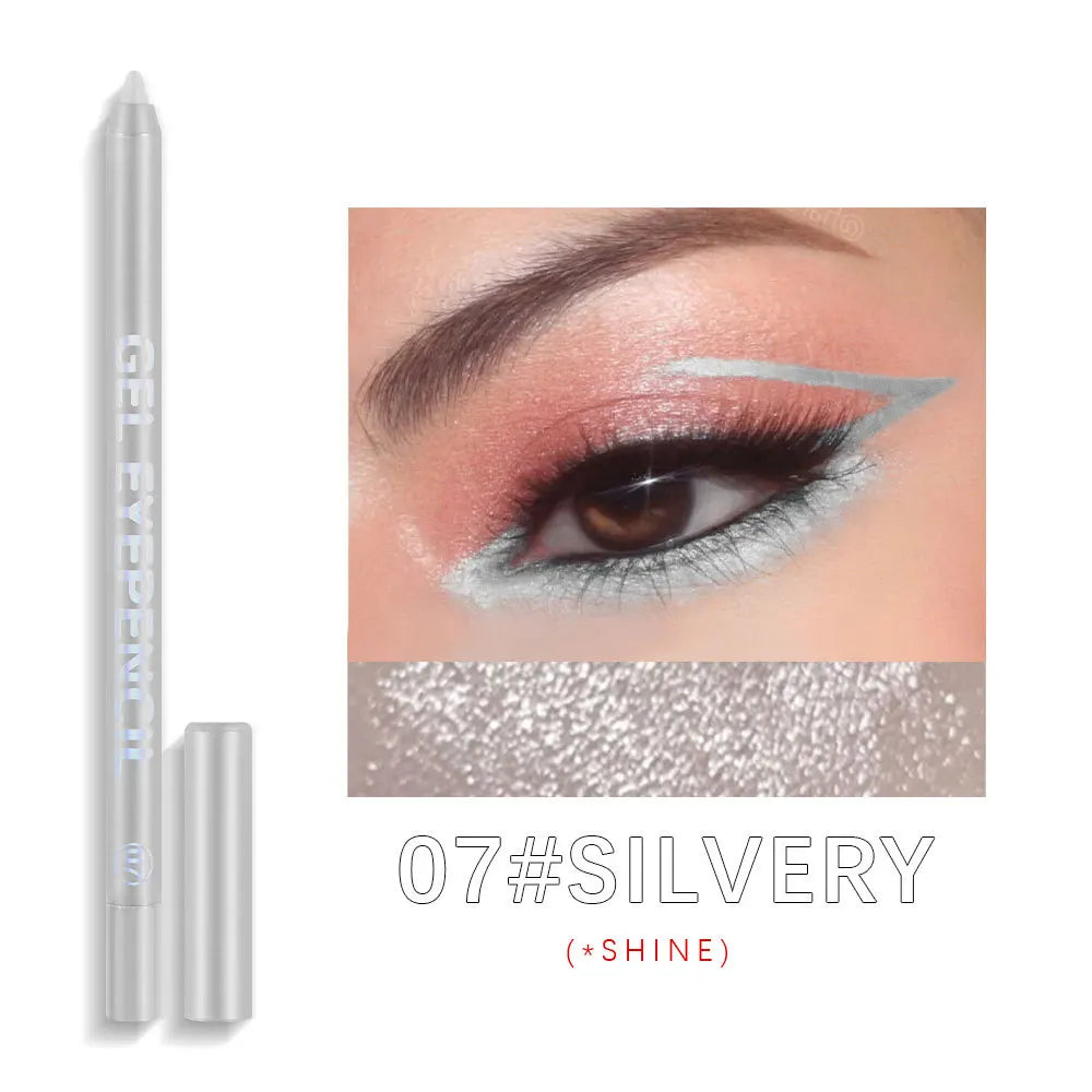 Dragon Ranee 12-Color Pearlescent Waterproof Eyeliner Pencil