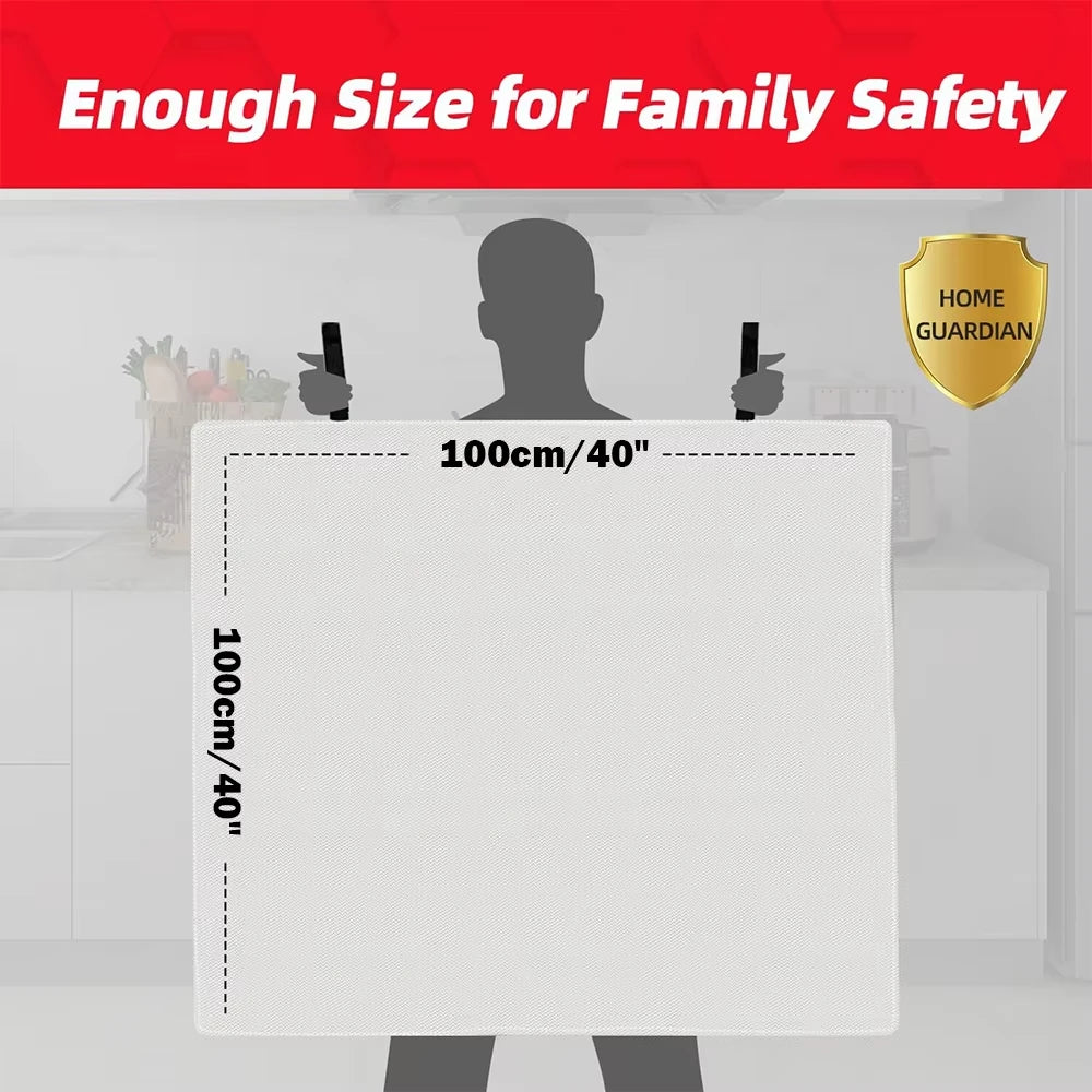 Portable Emergency Fire Blanket Retardant Fire Suppression Blanket Survival Shelter Safety Cover Fire Extinguisher Fireproof Peaceful Pleasures Health and Wellness