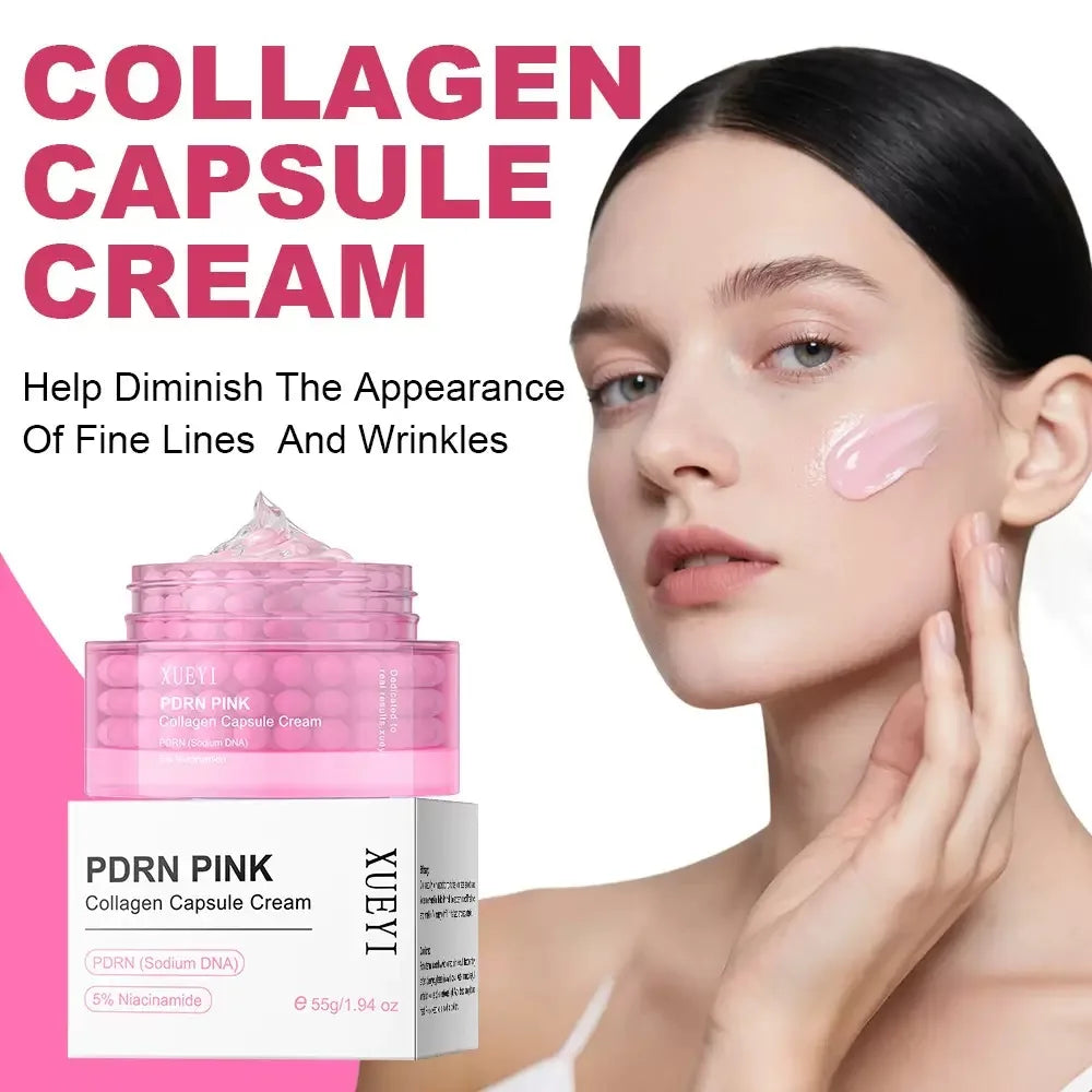 Korean PDRN Pink Collagen Capsule Cream with Niacinamide | K-Beauty