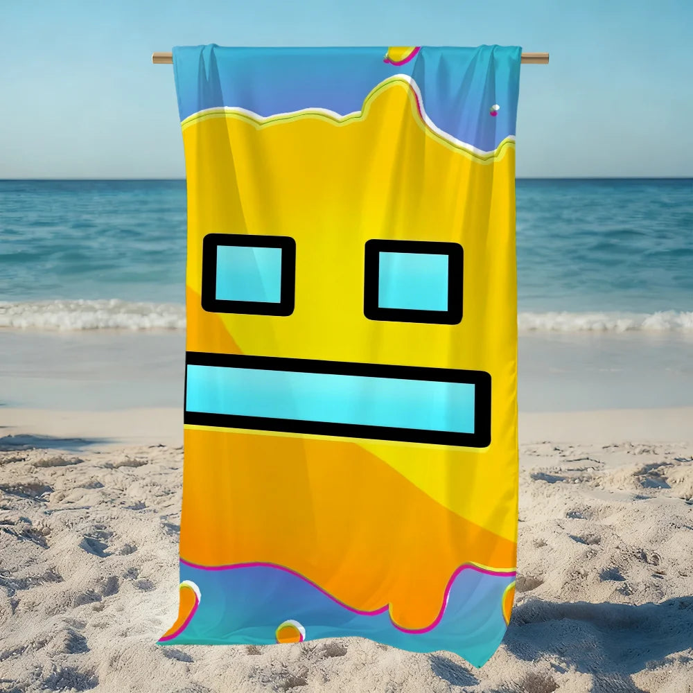 Quick-Dry Geometry Beach Towel | Pool, Gym & Travel