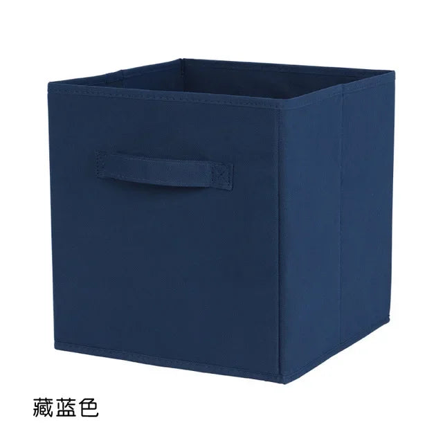 Non Woven Fabric Storage Box Home Supplies Clothing Underwear Storage Box,Kid Toy Storage Organizer Cabinet Drawer Organization Peaceful Pleasures Health and Wellness navy blue