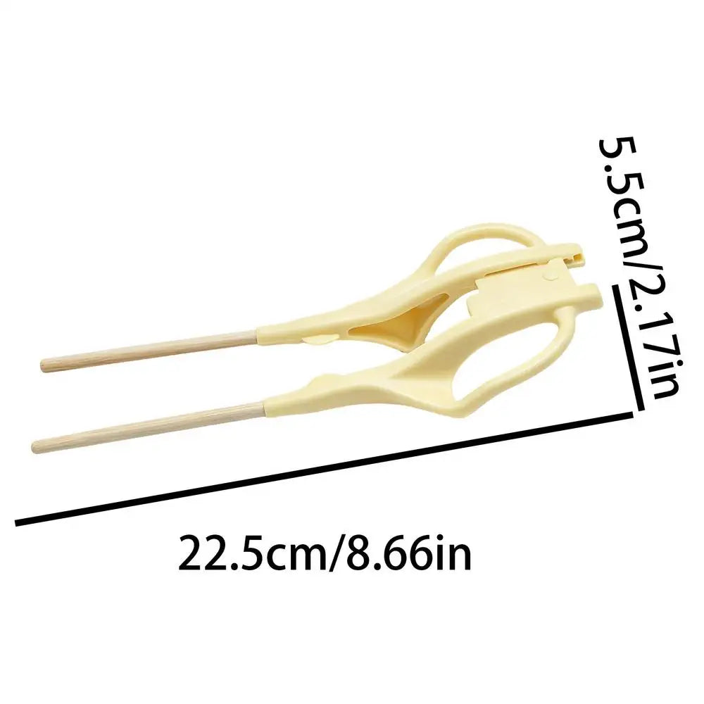 Anti-Shake Feeding Chopsticks Ergonomic Anti-Shake Finger Helper Trainer Adult Feeding Assistance Chopsticks For Women Men Peaceful Pleasures Health and Wellness Yellow China Mainland