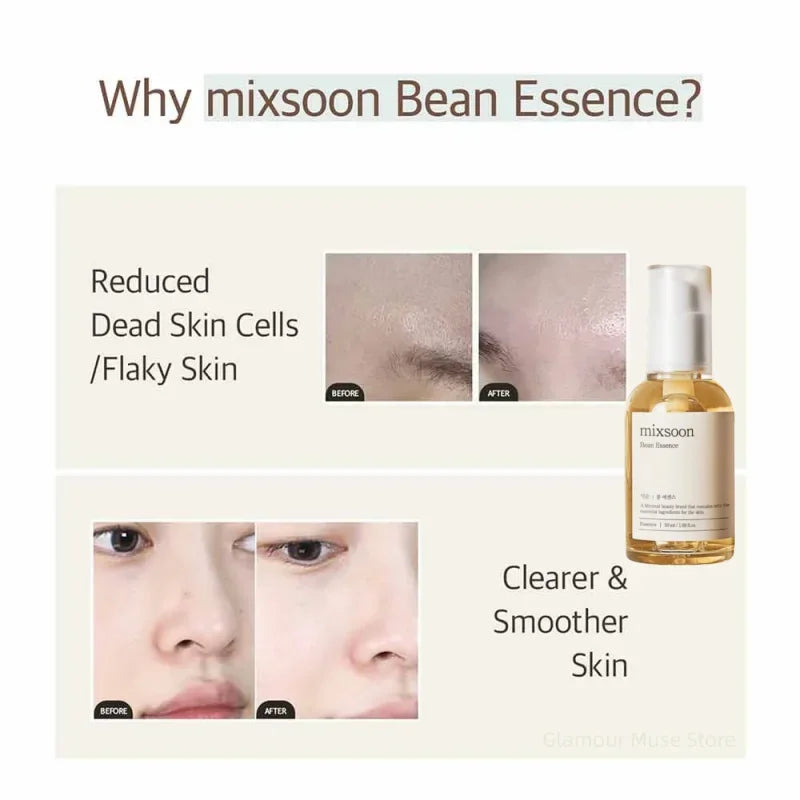 Mixsoon Glow Bean Essence – Exfoliating Hydrating Serum 50ml Peaceful Pleasures Health and Wellness