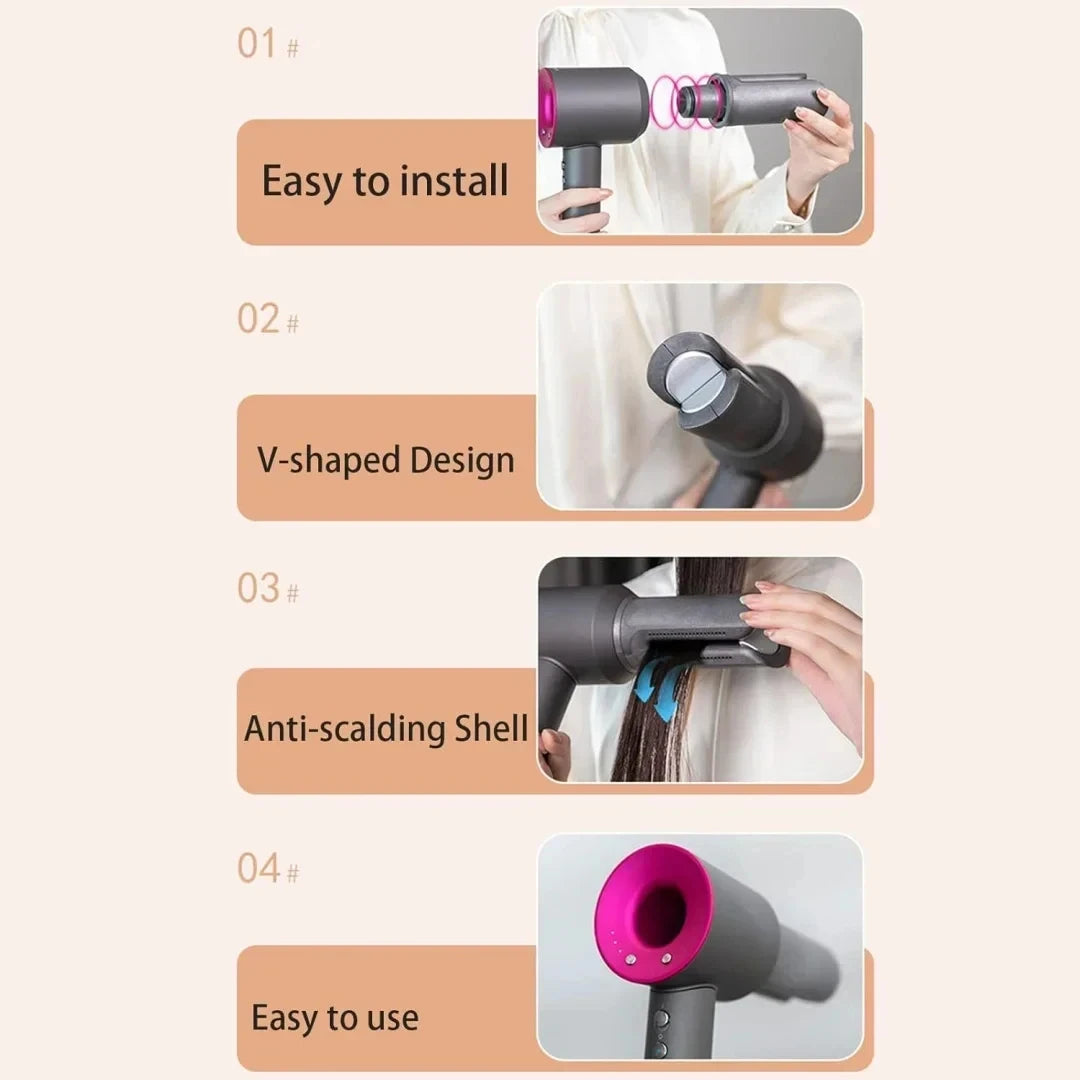 Hair Straightening Attachment for Dyson Dryer HD01–HD15 Hair Dryer Attachment Peaceful Pleasures Health and Wellness