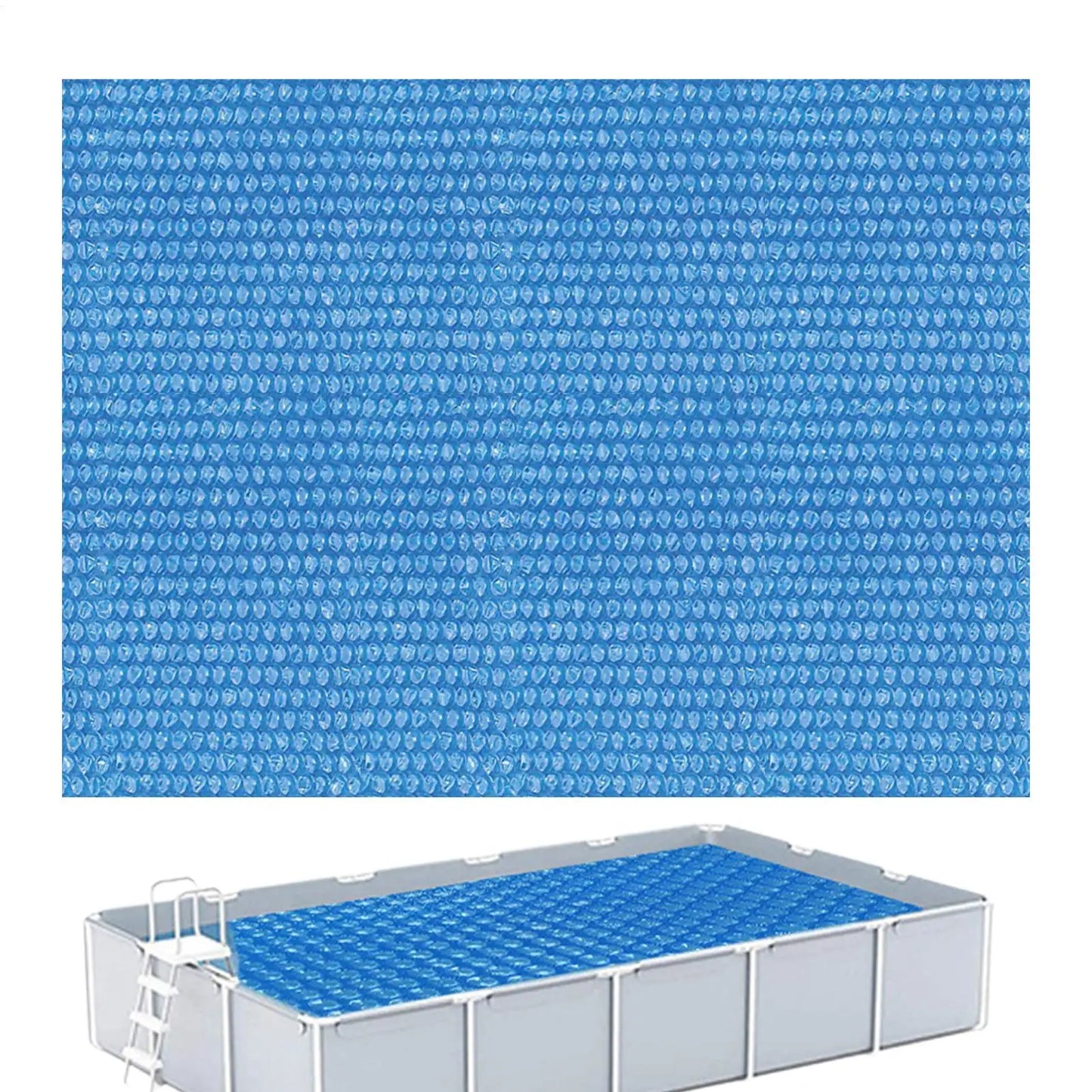Solar Pool Cover – PE Bubble Film Heat Insulation, 3 Sizes