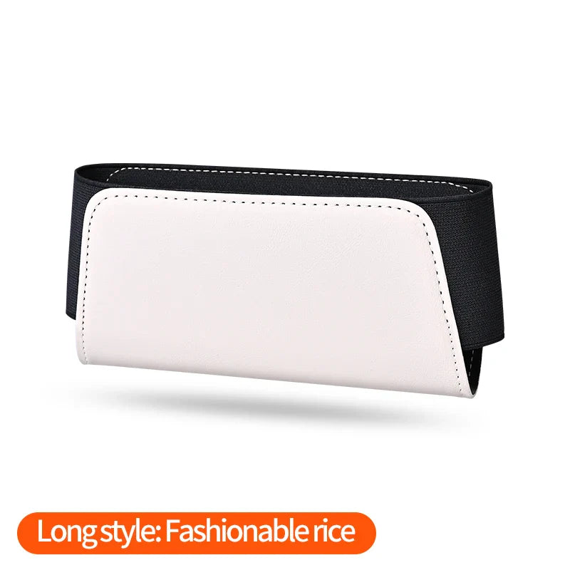 Self-Adhesive Car Storage Pocket PU Leather Organizer