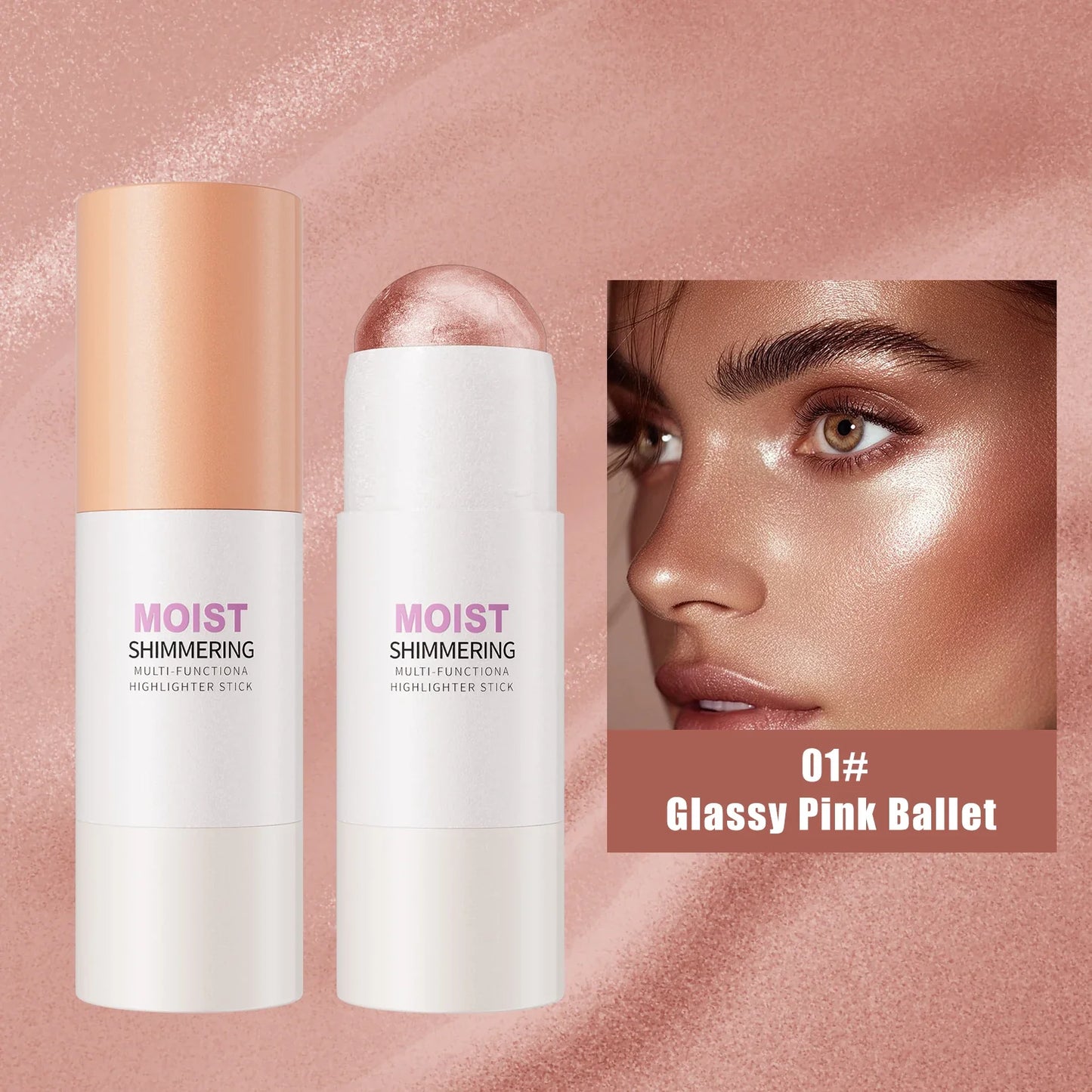 Hello Kiss Glowup Highlighter Stick – Buildable Face Contour